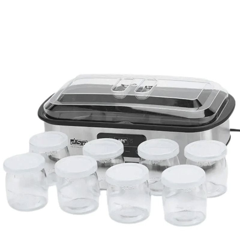Yaourtière DSP KA4015 8 Pots 25W Silver en Tunisie