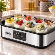 Yaourtière DSP KA4015 8 Pots 25W Silver en Tunisie
