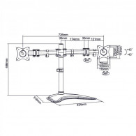Support De Bureau Sbox LCD-F024 13"-27" Noir En Tunisie