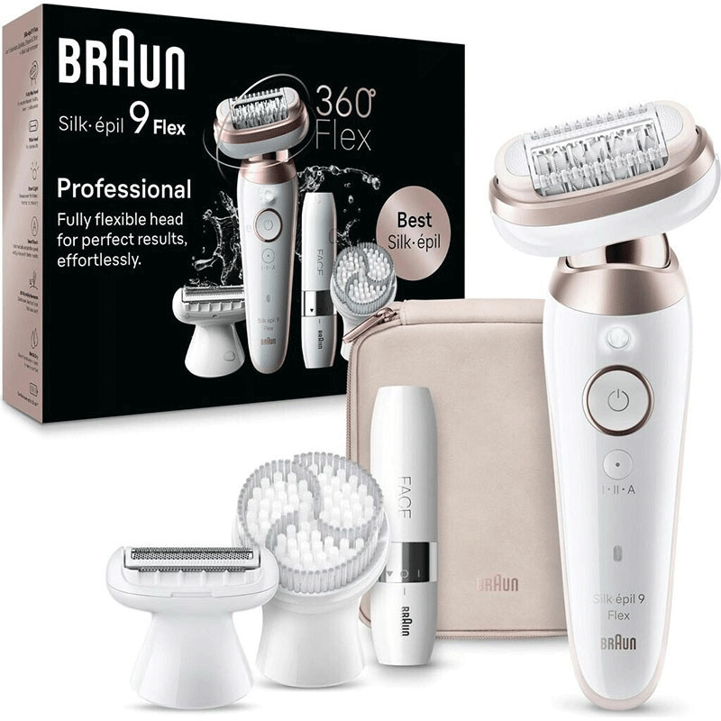Epilateur Braun Silk Epil 9 6en1 Wet & Dry SES9-360 Blanc en Tunisie