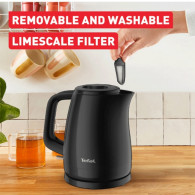 Bouilloire Électrique Sans Fil Tefal KO1M0GE0 2400W 1.5L Noir en Tunisie
