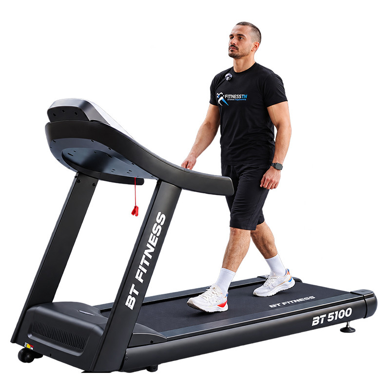 Tapis Roulant Pro BT Fitness BT5100 220 kg Noir En Tunisie
