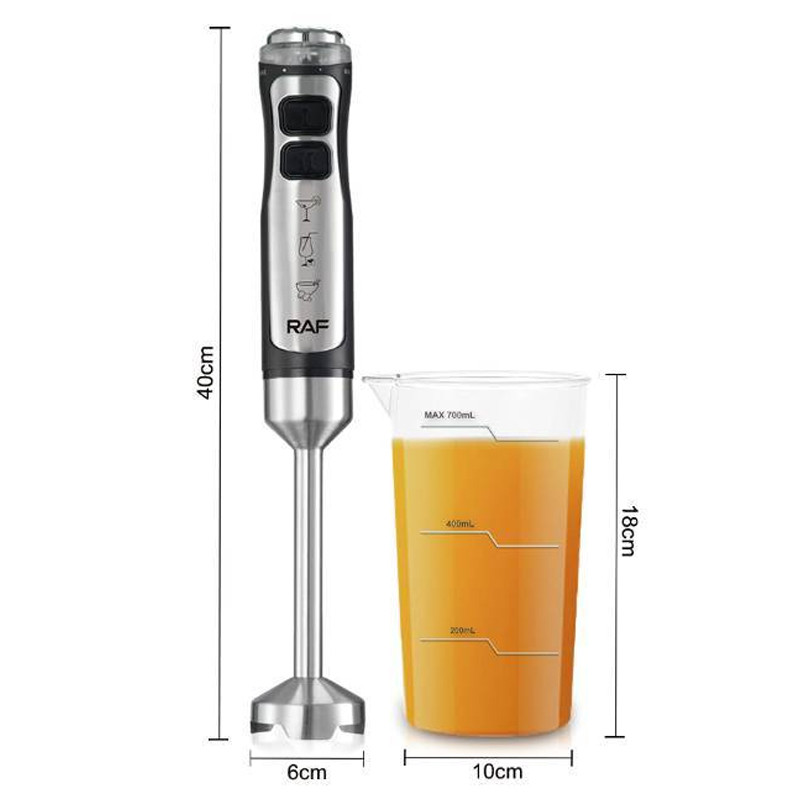 Mixeur Plongeant RAF R-788 600W Noir et Silver En Tunisie