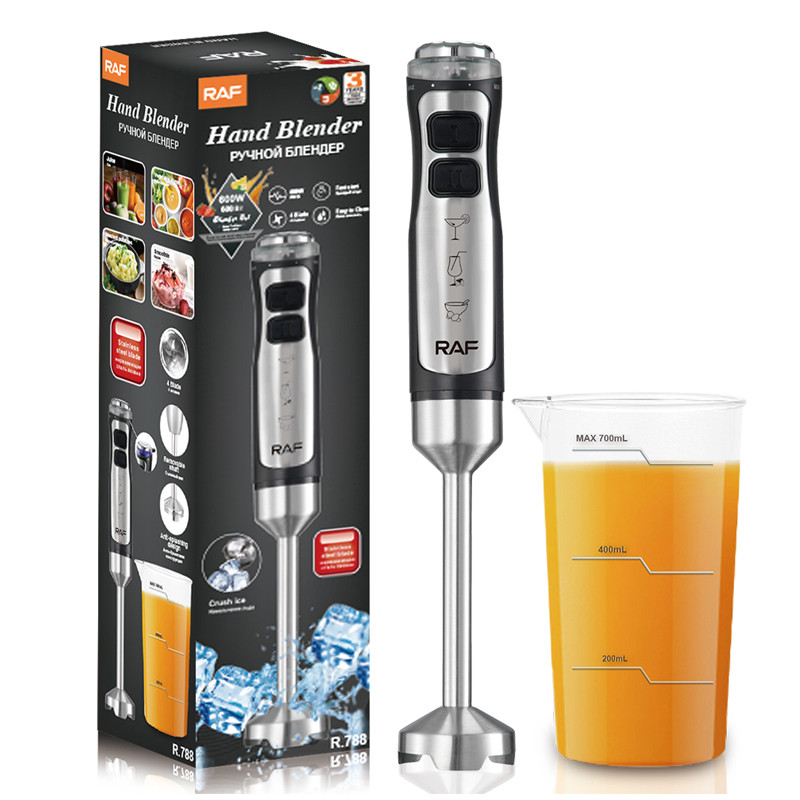 Mixeur Plongeant RAF R-788 600W Noir et Silver En Tunisie