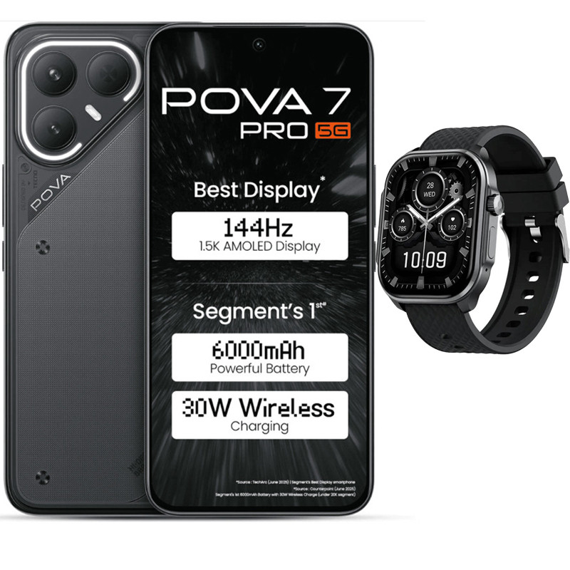 Smartphone Tecno Pova 7 PRO 5G 16Go 256Go Noir
