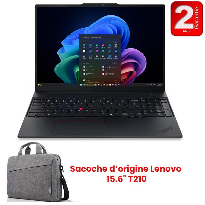 Pc Portable Lenovo ThinkPad E16 Gen 3 Ultra 5 226V 8Go 512Go SSD en Tunisie