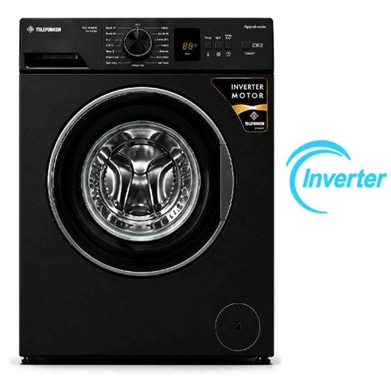 Machine à Laver Frontale Telefunken MACH-7KG1200TN Inverter 7Kg Noir en Tunisie