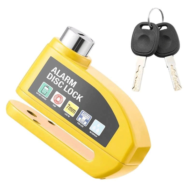 Cadenas antivol avec alarme Jaune en Tunisie