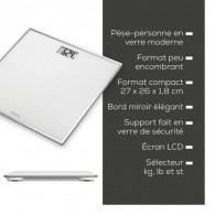 Pèse Personne Beurer Kompakt GS120 150 Kg Blanc en Tunisie