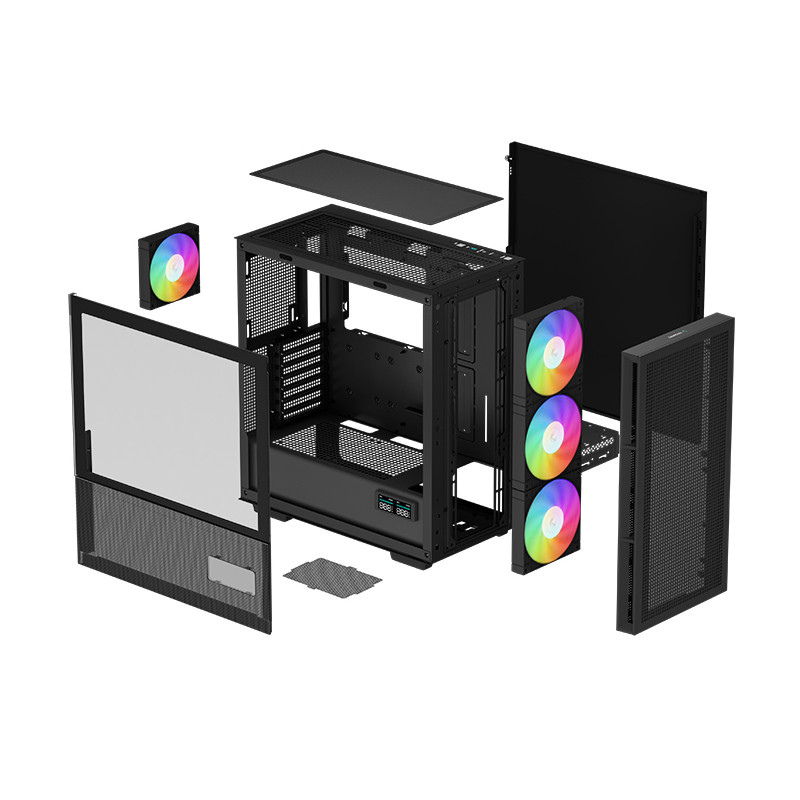 Boitier Gaming Deepcool CH560 Digital Moyen Tour Noir En Tunisie