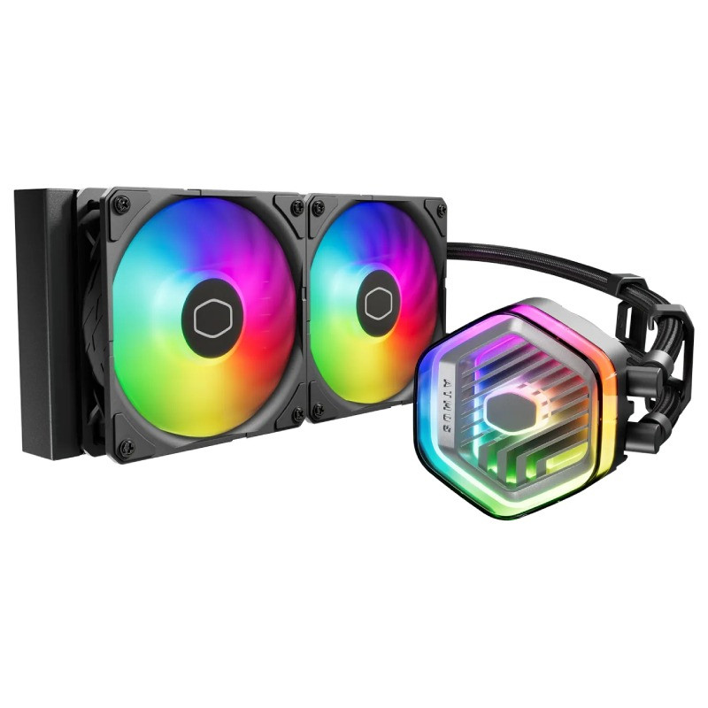 Refroidisseur De Processeur Cooler Master MasterLiquid 240 Atmos ARGB Noir En Tunisie