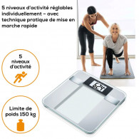 Pèse Personne Impédancemètre Beurer BG13 150 Kg Silver en Tunisie