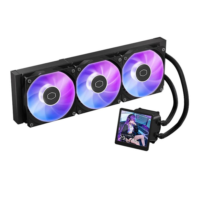 Refroidisseur Cooler Master MasterLiquid Core LCD 4" 360 ARGB Noir En Tunisie