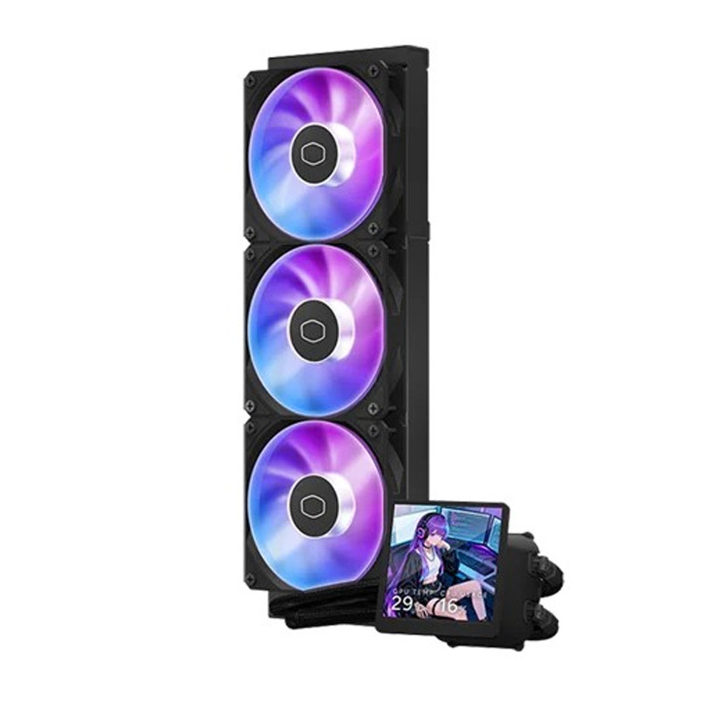 Refroidisseur Cooler Master MasterLiquid Core LCD 4" 360 ARGB Noir En Tunisie