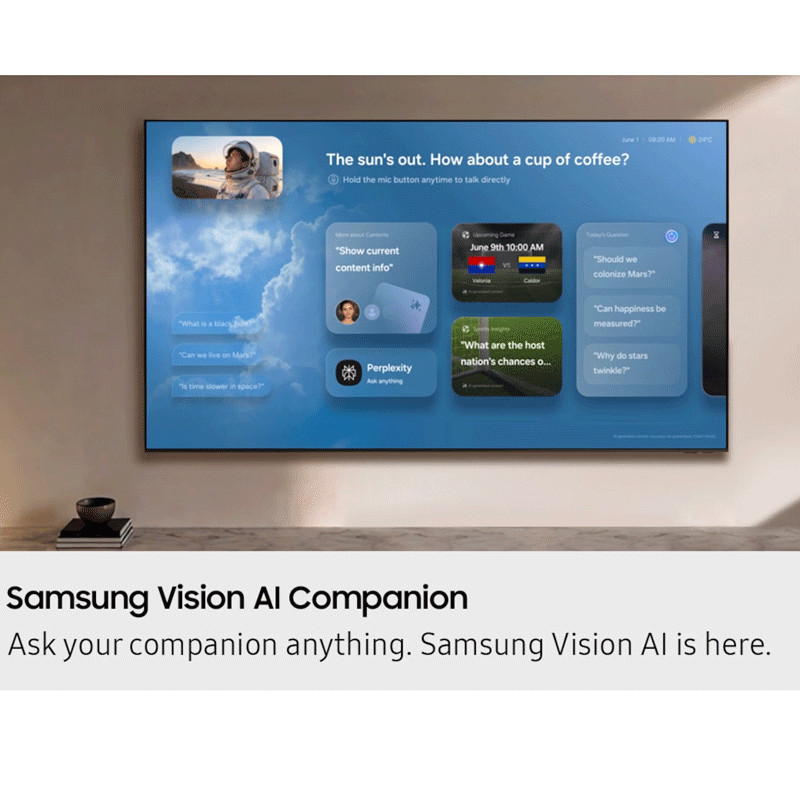 TV Samsung M70H 50" 4K Mini LED Vision AI Smart Tv Noir en Tunisie