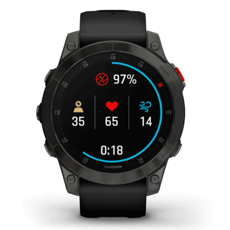 Montre Connectée Garmin Epix (Gen 2) / Sapphire Titane DLC 47 mm Noir en Tunisie