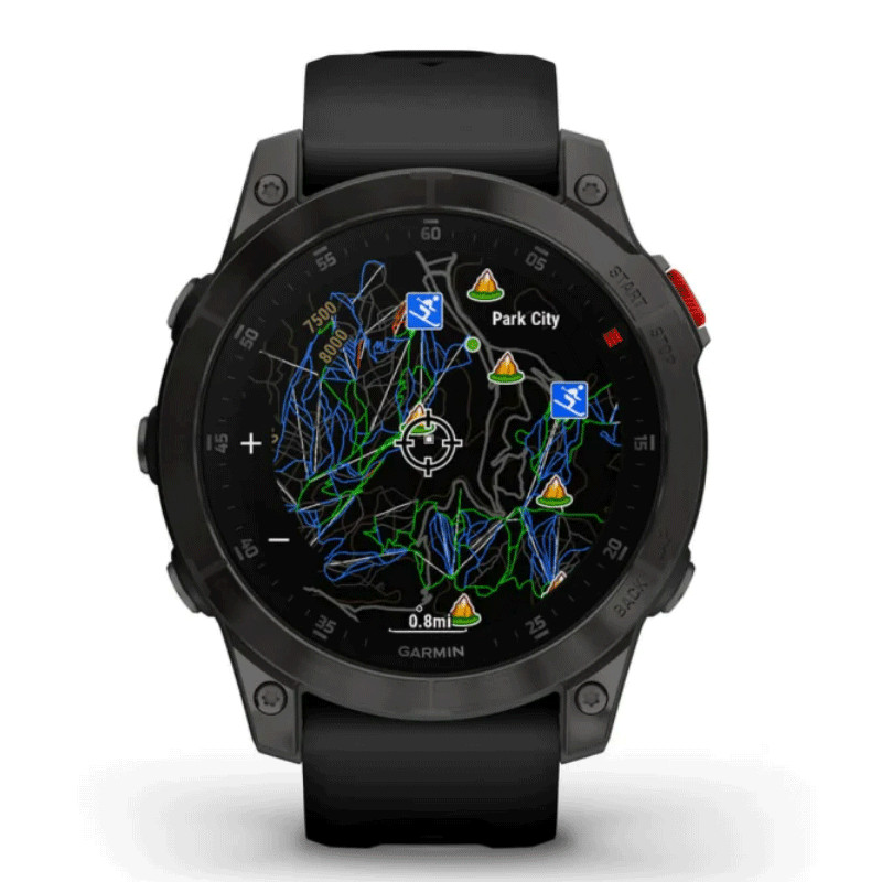 Montre Connectée Garmin Epix (Gen 2) / Sapphire Titane DLC 47 mm Noir en Tunisie