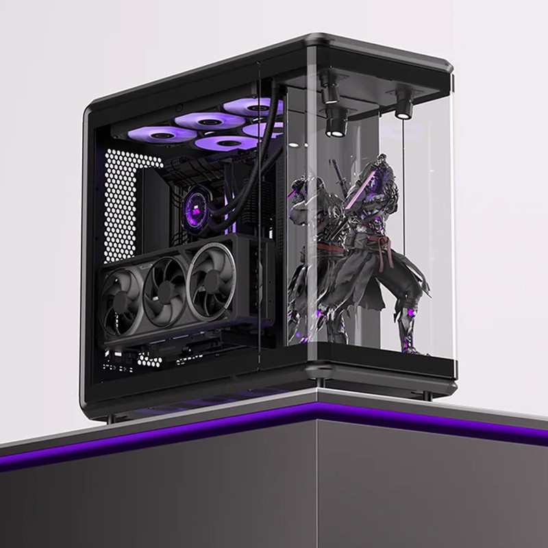 Boitier Gaming Cooler Master MasterFrame 360 Stage Panorama Moyen Tour Noir en Tunisie