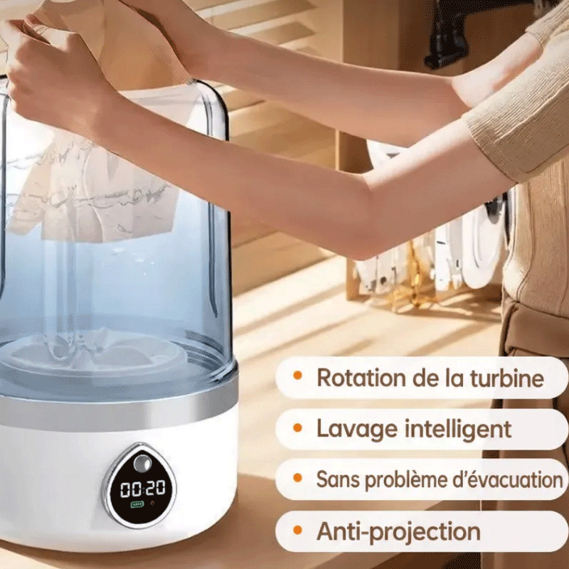 Mini Machine à Laver DSP KW1010 1L Blanc en Tunisie