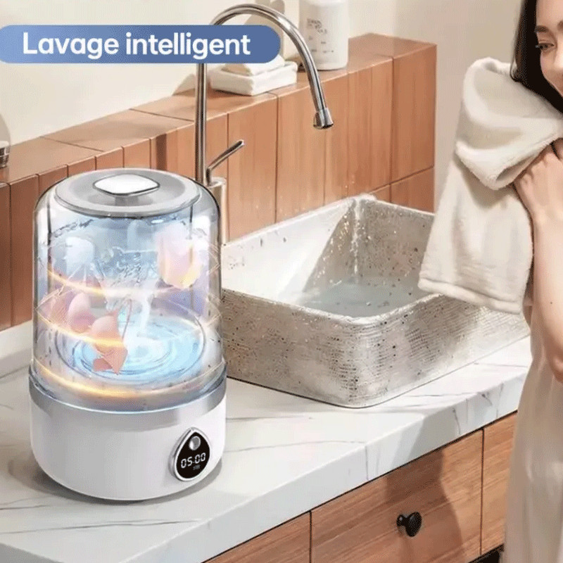 Mini Machine à Laver DSP KW1010 1L Blanc en Tunisie