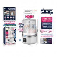 Mini Machine à Laver DSP KW1010 1L Blanc en Tunisie