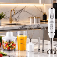 Mixeur Plongeant 5en1 Florence HK477 600W Blanc en Tunisie