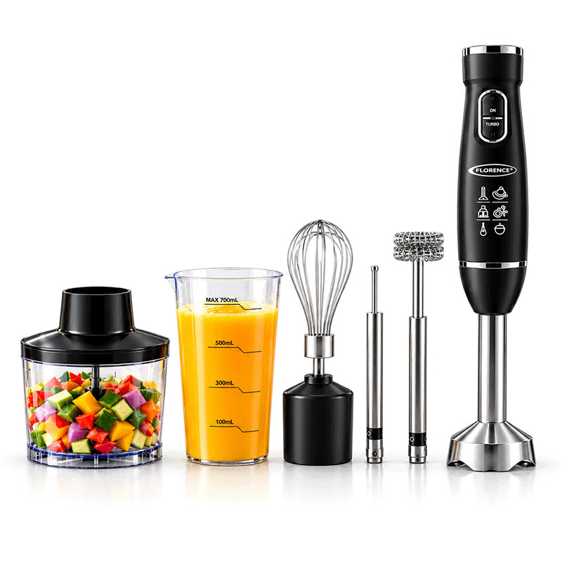 Mixeur Plongeant 5en1 Florence HK477 600W Noir en Tunisie