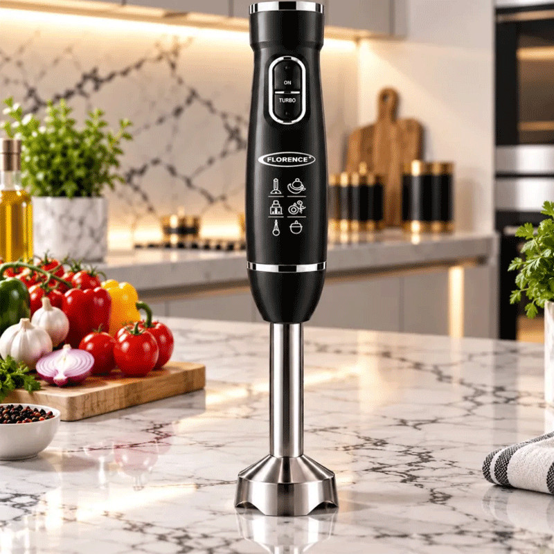 Mixeur Plongeant 5en1 Florence HK477 600W Noir en Tunisie