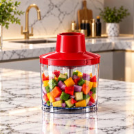 Mixeur Plongeant 5en1 Florence HK477 600W Rouge en Tunisie