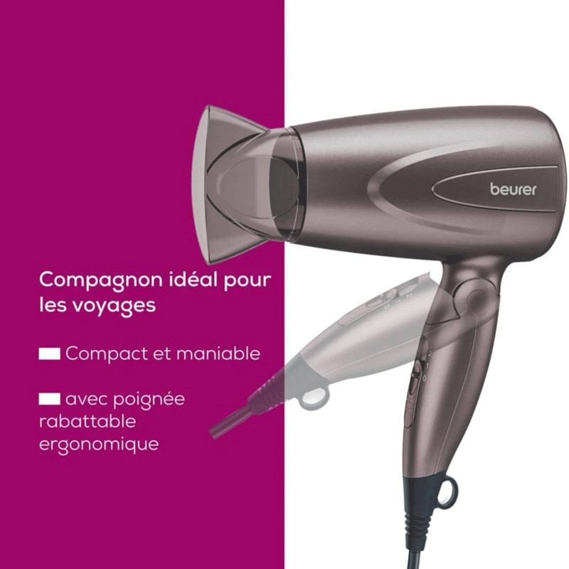 Sèche Cheveux Beurer HC17 1300W Gris en Tunisie