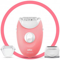 Epilateur Braun Silk Epil 3 SE3-277 Rose en Tunise