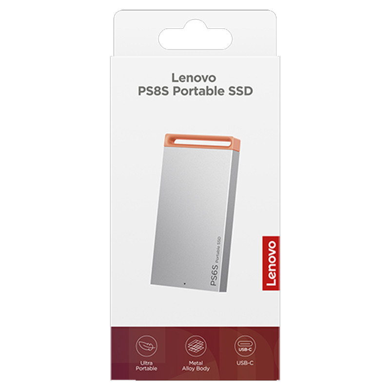 Disque Dur SSD Externe Lenovo PS6S 512Go USB-C Gris en Tunisie
