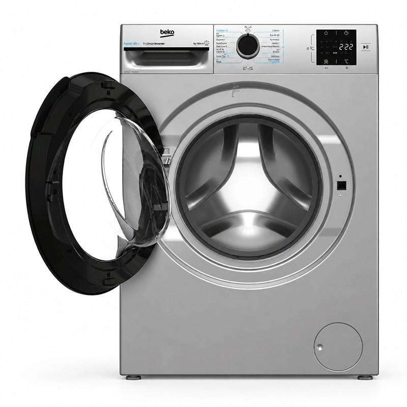 Machine à Laver Frontale Beko BM3WFU38200BS Inverter 8Kg Gris en Tunisie