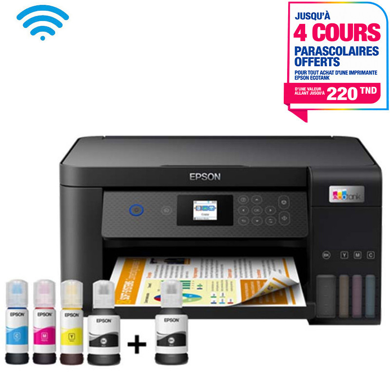 Imprimante Epson EcoTank L4260 Multifonction Jet D'encre A4 Wifi (C11CJ63411)
