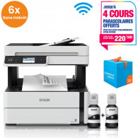 Imprimante Multifonction Monochrome à Réservoirs D’encre Epson EcoTank M3170 Blanc en Tunisie