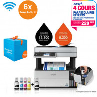 Imprimante Epson EcoTank L6490 Multifonction à Réservoir Intégré A4 Wifi (C11CJ88404)