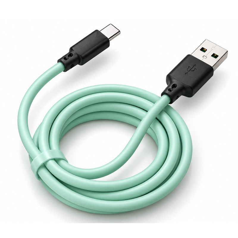 Câble Chargeur LDO C600 USB Vers Type C Vert en Tunisie