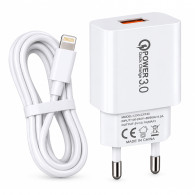 Chargeur LDO CX150 USB Vers Lightning Blanc