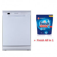 Lave vaisselle Brandt 12 couverts avec afficheur Blanc + Finish All in 1