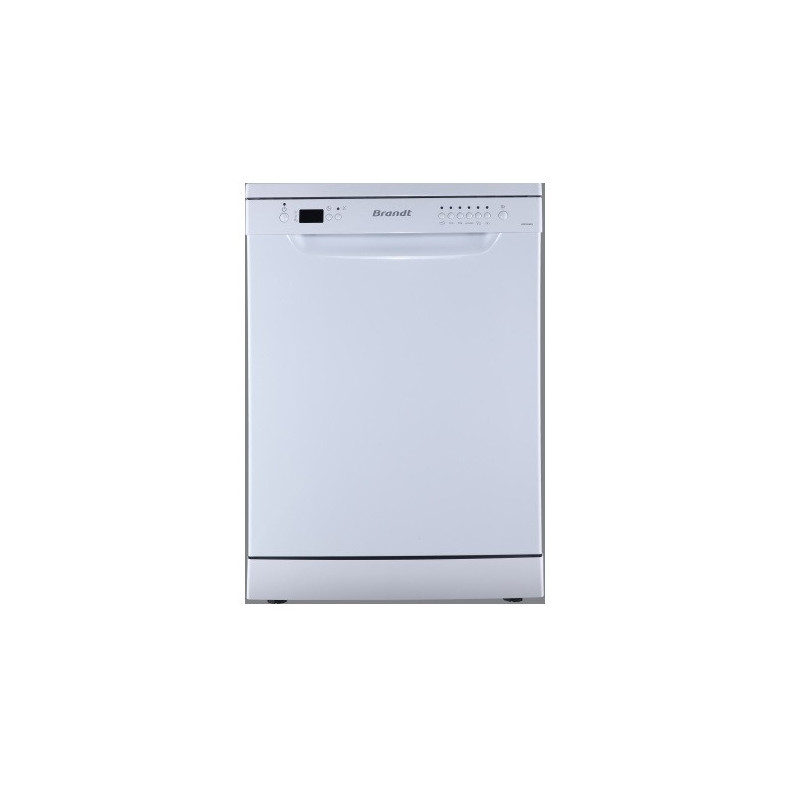 Lave vaisselle Brandt 12 couverts avec afficheur Blanc + Finish All in 1