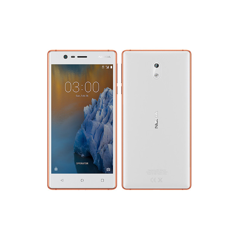 Téléphone Portable NOKIA 3 4G / 16Go / 2Go / Double SIM - Copper White Téléphone Portable NOKIA 3 4G / 16Go / 2Go / Double SIM - Copper White