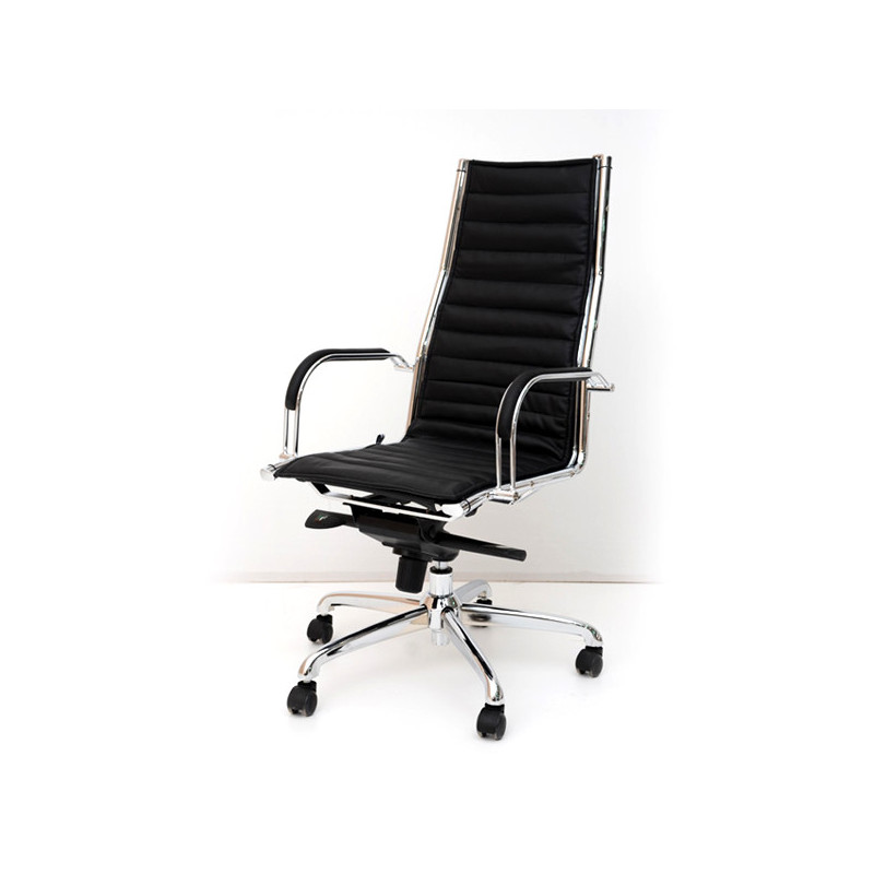 Chaise Bureau de Direction Monaco HD Noir