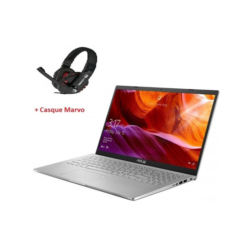 Pc Portable ASUS M509DJ | R7 3700U | 12Go | 512Go SSD | MX230 2Go | Silver + Casque Marvo Pc Portable ASUS M509DJ | R7 3700U | 12Go | 512Go SSD | MX230 2Go | Silver + Casque Marvo