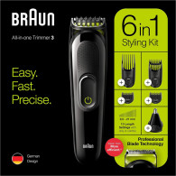 Tondeuse à barbe Braun 6en1 Noir (MGK3221)