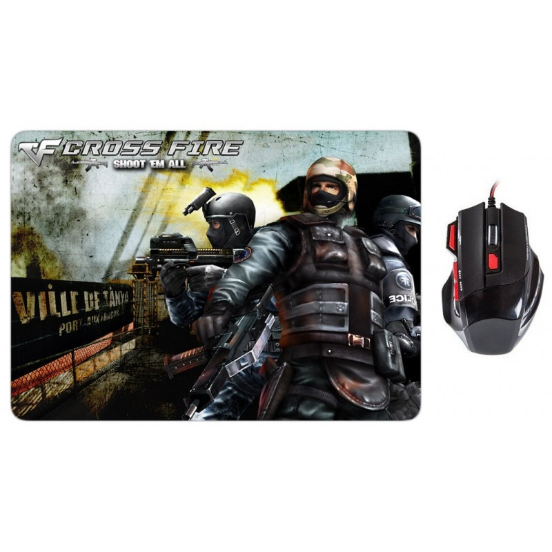 Ensemble Souris Gamer et Tapis Cesar G500