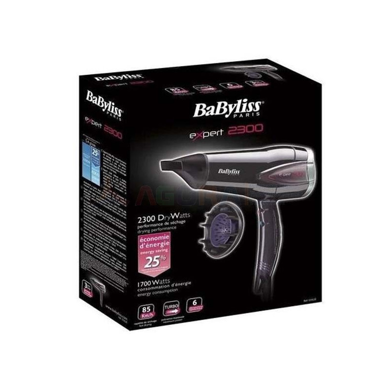 Sèche Cheveux BABYLISS Expert  2300W Noir (D362E)