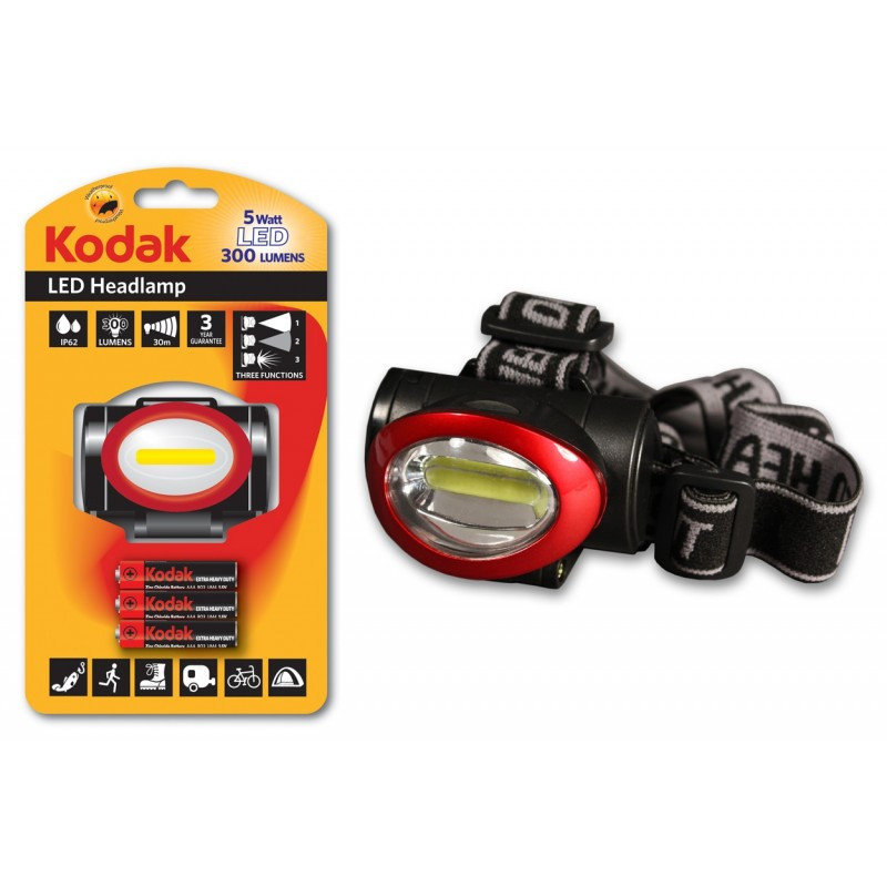 Torche Kodak LED Headlamp 5W + 3AAA