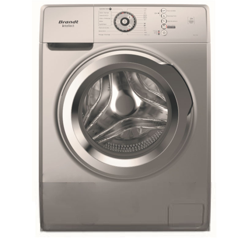 Lave Linge Frontale Brandt 7 Kg 1200tr Intellect Silver