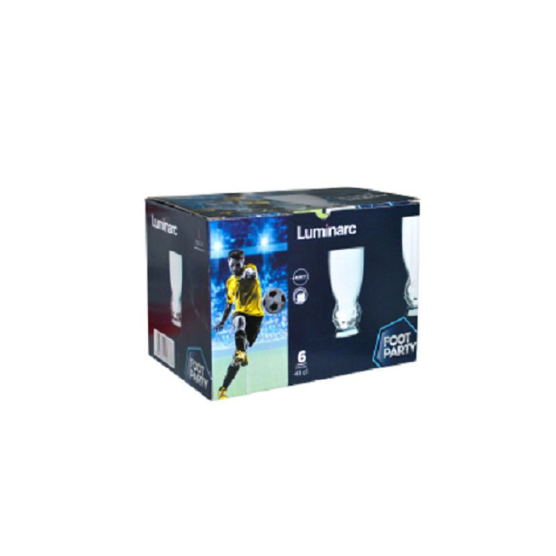 Coffret De 6 Verre Luminarc FooT Party 41CL