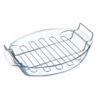 PLAT OVALE 40*28CM +GRILL PYREX IRRESISTIBLE